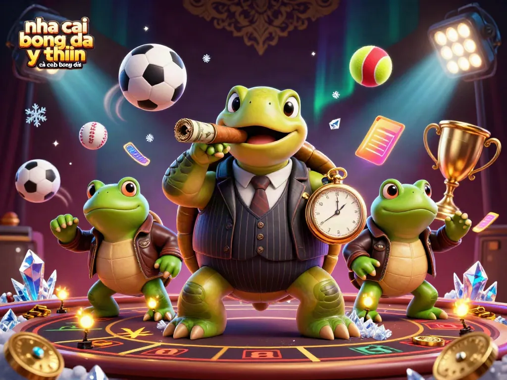 Experience sports betting like never before with nha cai bong da uy tin cá cược bóng đá in this vibrant illustrated scene.