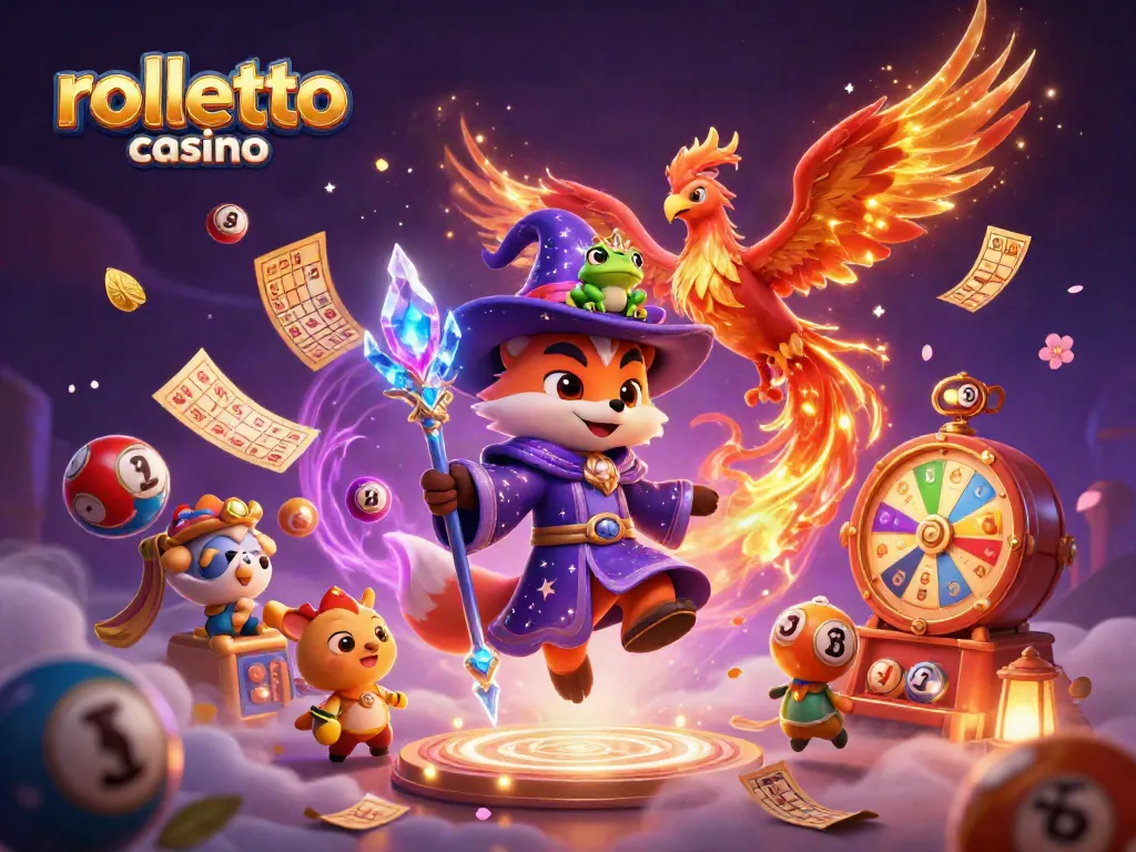 Enjoy the vibrant magic of rolletto casino with an enchanting scene of games and rewards.