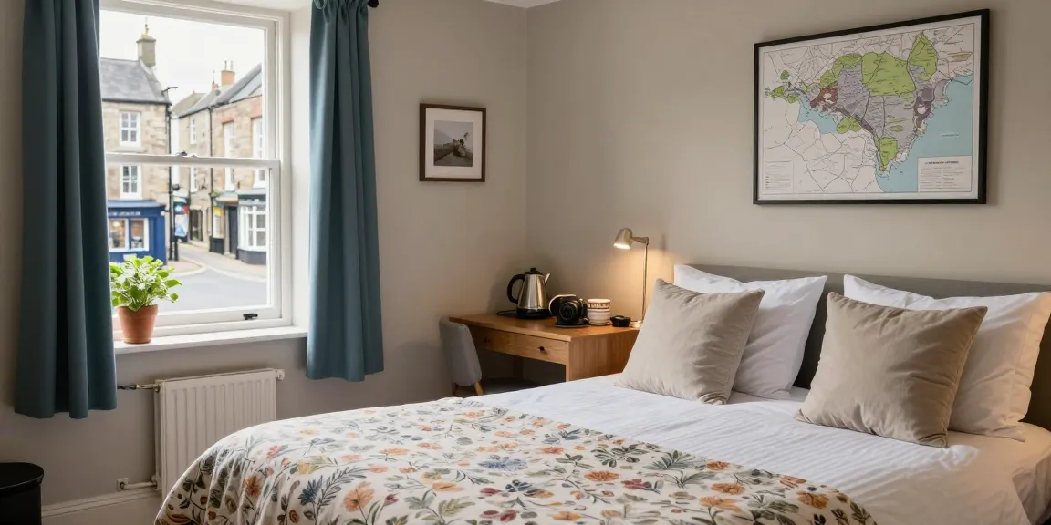 Guesthouse Skipton cozy room with inviting decor and natural light.