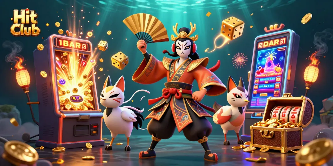 Experience the thrill at Hit Club with an exciting jackpot explosion and vibrant casino elements!